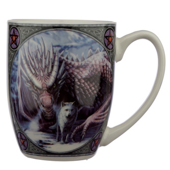 Porcelánový hrnek Přátelství Draka a Vlka, design Lisa Parker