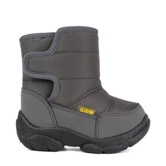 Oldcom Dětské Zimní Boty LILO Šedé Velikost: 28, Barva: Šedá