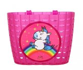 koš dětský Bike Fashion Einhorn růžový