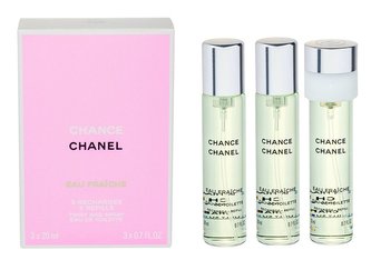 Chanel Chance Eau Fraiche Toaletní voda 3x20 ml Náplň pro ženy