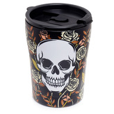 Termohrnek z nerezové oceli  330ml - Lebky a růže