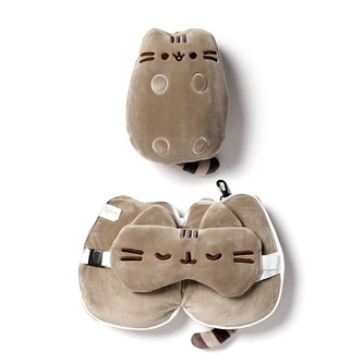 Cestovní polštář a maska na oči  Relaxeazzz - Kočka Pusheen
