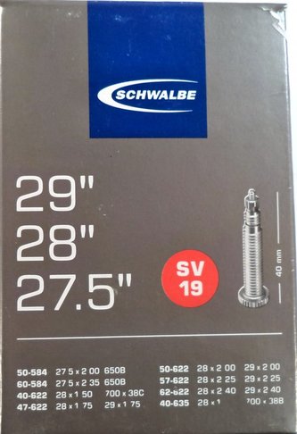 duše SCHWALBE SV19  27.5"x2.00-28"x1 1/2 (50-584/40-635) FV/40mm