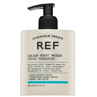 REF Colour Boost Masque vyživující maska s barevnými pigmenty pro oživení barvy Vivid Turquoise 200 ml