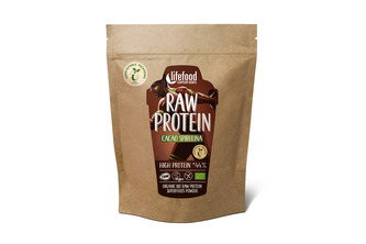 protein RAW Lifefood BIO RAW kakaový se spirulinou 450g
