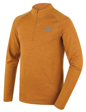 Merino termoprádlo Merow zip M mustard - S Merino termoprádlo Merow zip M mustard - S