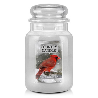 Svíčka ve skleněné dóze Country Candle, 24oz | Large Jar | First Fallen Snow