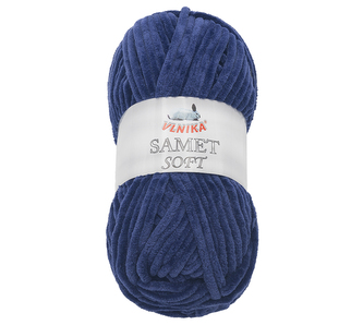 Příze SAMET - tmavě modrá - 100g / 100 m Příze SAMET - tmavě modrá - 100g / 100 m