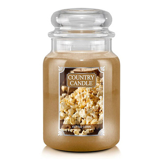 Svíčka ve skleněné dóze Country Candle, 24oz | Large Jar | Kettle Corn