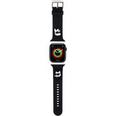 Karl Lagerfeld Karl and Choupette Head NFT řemínek Apple Watch 38/40/41 černý