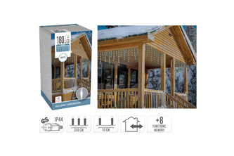 Rampouch osvětlení 3,5m, 180 LED - Studená bílá