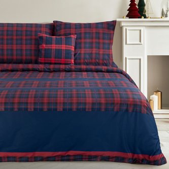 Vánoční povlečení 100% bavlna XMAS STAR V. 1x 200x220 cm, 2x povlak 70x80 cm francouzské povlečení MyBestHome