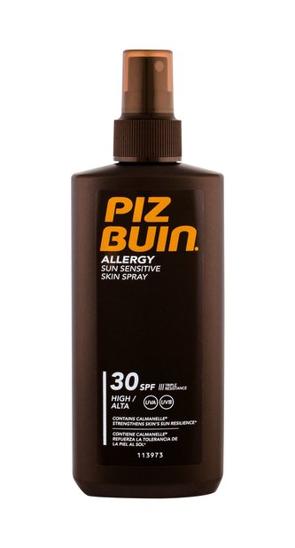 PIZ BUIN Allergy Opalovací přípravek na tělo Sun Sensitive Skin Spray 200 ml SPF30 pro ženy