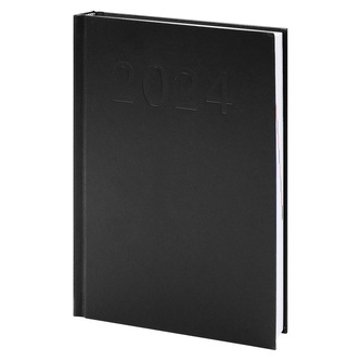 Diář A5 1 strana / 1 den 2024 - Standard černý