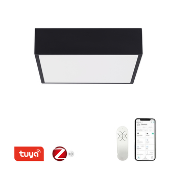 Immax NEO CANTO SLIM Smart stropní svítidlo 28x28cm 22W 1610lm černé Zigbee 3.0 Immax NEO CANTO SLIM Smart stropní svítidlo 28x28cm 22W 1610lm černé Zigbee 3.0