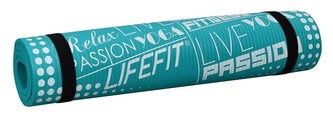 Podložka LIFEFIT® YOGA MAT EXKLUZIV , 100x58x1cm, tyrkysová