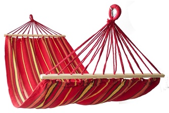 Houpací síť CALTER® FIESTA 200x100 cm, červeno-oranžová Houpací síť CALTER® FIESTA 200x100 cm, červeno-oranžová