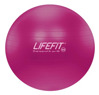 Gymnastický míč LIFEFIT® ANTI-BURST 55 cm, bordó