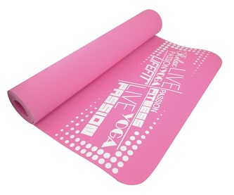 Podložka LIFEFIT® YOGA MAT TPE, 183x61x0,4cm, růžová