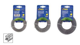 Žací struna do křovinořezu zesílená 3.00 mm*15 m, "čtverec" | 01-08-3301