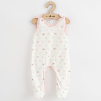 Kojenecké dupačky New Baby Classic II medvídek růžový - velikost 50