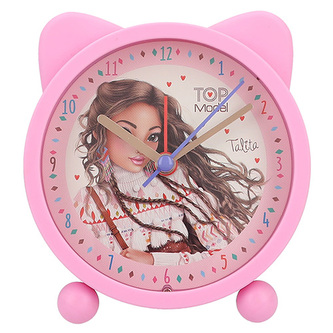 Stolní budík s osvětlením Top Model, Růžový, Talita