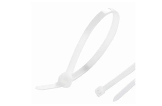 Zdrhovací pásek 4.6*250 mm bilá, 100 ks | 01-09-0425