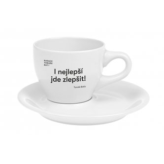 Oxalis Baťa latte šálek 0,23 l – motto: I nejlepší jde zlepšit!