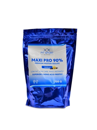 Fitsport - Maxi Pro 90% premium protein isolate 750 g - čokoláda