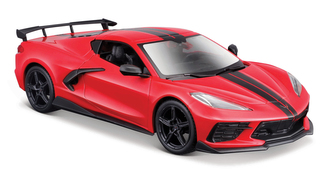Maisto - 2020 Chevrolet Corvette Stingray Coupe, červená, 1:24