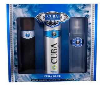 Cuba Blue toaletní voda 100 ml + deodorant 200 m l+ voda po holení 100 ml