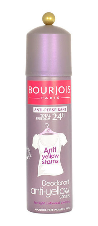 BOURJOIS Paris Anti-Yellow Stains Antiperspirant 48h 150 ml pro ženy