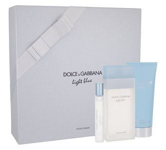 Dolce&Gabbana Light Blue toaletní voda 100 ml + tělový krém 100 ml + toaletní voda 7,4 ml Dolce&Gabbana Light Blue toaletní voda 100 ml + tělový krém 100 ml + toaletní voda 7,4 ml
