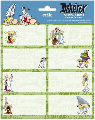 Poznámkové nálepky Asterix And Obelix: Cartoon Characters Set 16 kusů (kus 8 x 4 cm|set 16 x 20 cm)
