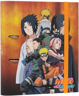 Kroužkový pořadač se spojovací svorkou Naruto Shippuden: Boj (28 x 32 x 4 cm)