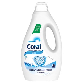 Coral White+ prací gel na bílé prádlo 23PD 1,15l