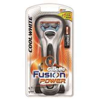 Gillette Fusion Power Holicí strojek Cool White 1 ks pro muže