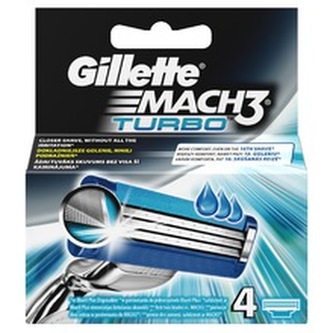 Gillette Mach3 Turbo Náhradní břit 4 ks pro muže