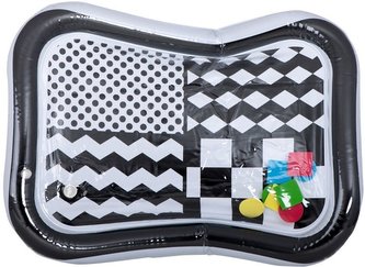Dětská nafukovací vodní podložka s kontrastními černobílými vzory 65 cm x 50 cm