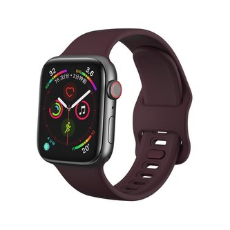 Tech-Protect Náhradní gumový řemínek pro Apple Watch (42/44MM), Vínová