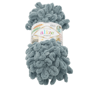 Příze PUFFY - tmavě šedá - 100g / 9 m