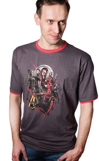 Tričko Marvel Infinity War - Avengers vel. M, hnědé