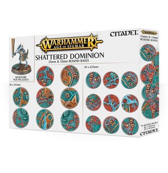 Warhammer Age of Sigmar - Shattered Dominion 25 & 32mm Round Bases Warhammer Age of Sigmar - Shattered Dominion 25 & 32mm Round Bases
