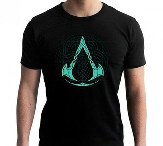 Tričko Assassins Creed: Valhalla - Crest Grid Vel. L