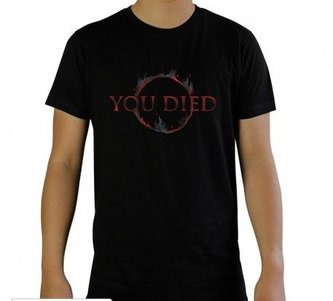 Tričko Dark Souls - You Died,, černé, vel. S