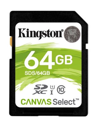 Kingston Canvas Select microSDXC 64GB UHS-I U1 SDCS/64GB