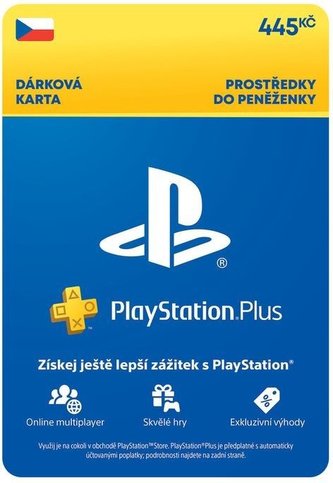 PlayStation Plus Premium Kredit 445 Kč (1M členství) CZ PlayStation Plus Premium Kredit 445 Kč (1M členství) CZ