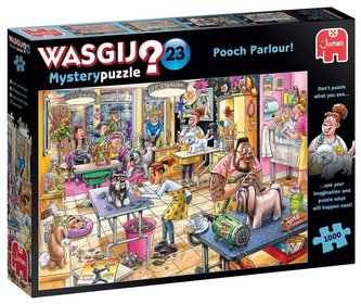 Wasgij Záhada v psím salónu puzzle 1000 dílků