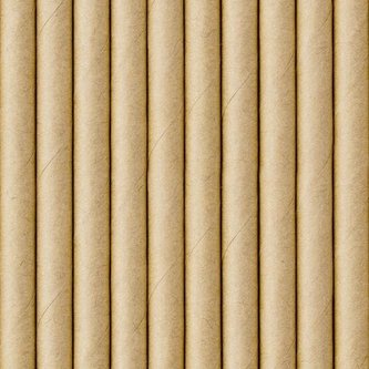 Słomki papierowe, kraft 19.5cm 10 szt