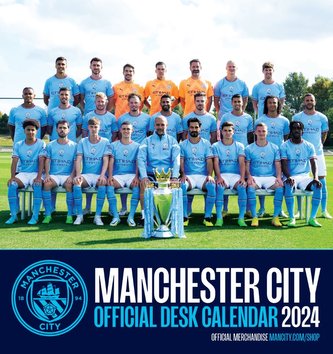 Oficiální stolní kalendář 2024 FC Manchester City (16 x 17,5 cm)